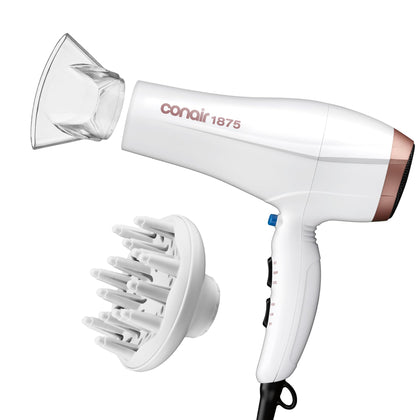 Sèche-cheveux Conair Double Céramique 1875W vue avant avec diffuseur