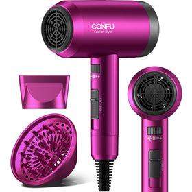 Sèche-Cheveux CONFU vue avant avec diffuseur et concentrateur