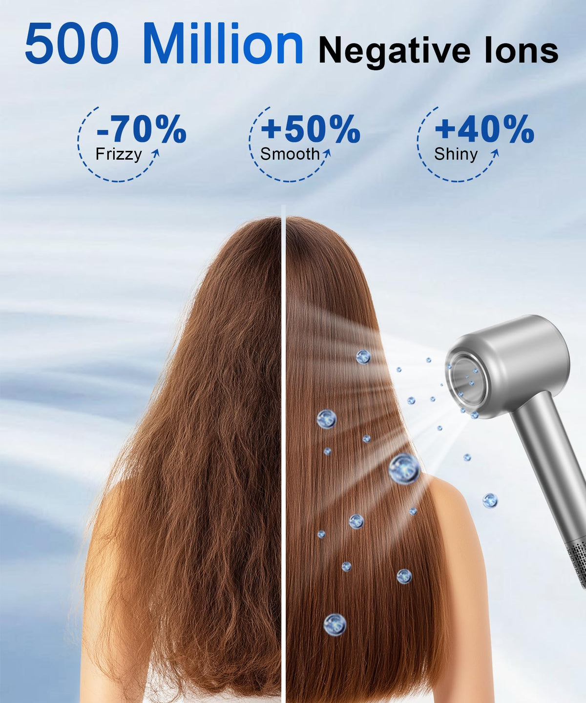 Sèche-Cheveux Flashbase en cours d'utilisation sur des cheveux bouclés