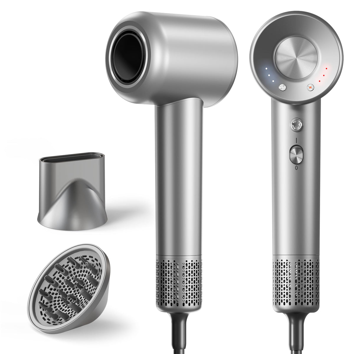Sèche-Cheveux Flashbase ionique 1600W vue avant avec diffuseur