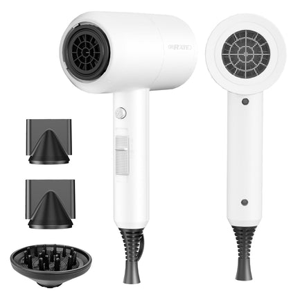 Sèche-cheveux ionique SHRATE 1800W avec diffuseur en vue de face