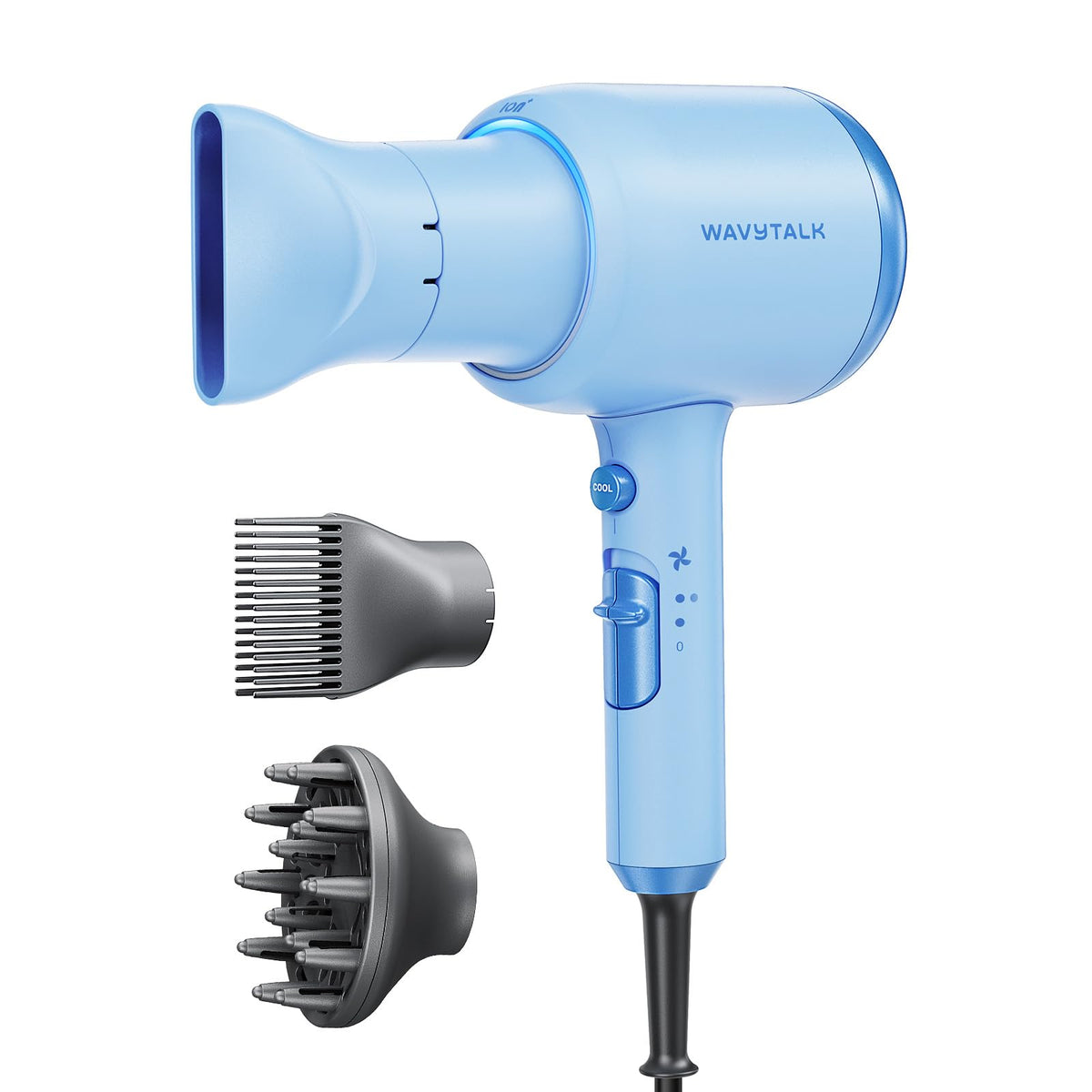 Sèche-cheveux ionique wavytalk avec diffuseur, vue de face