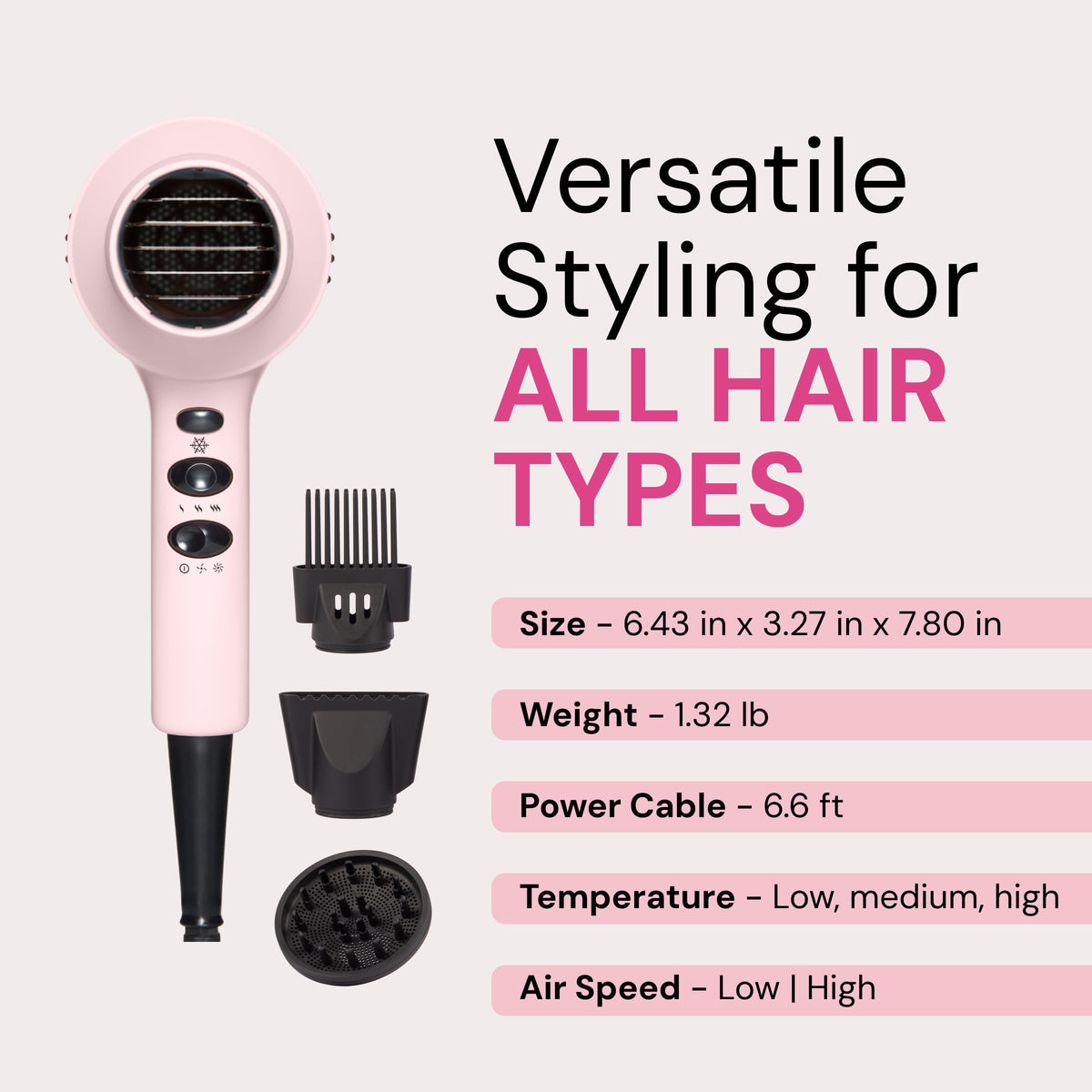 Sèche-Cheveux L'ANGE HAIR compact pour voyage