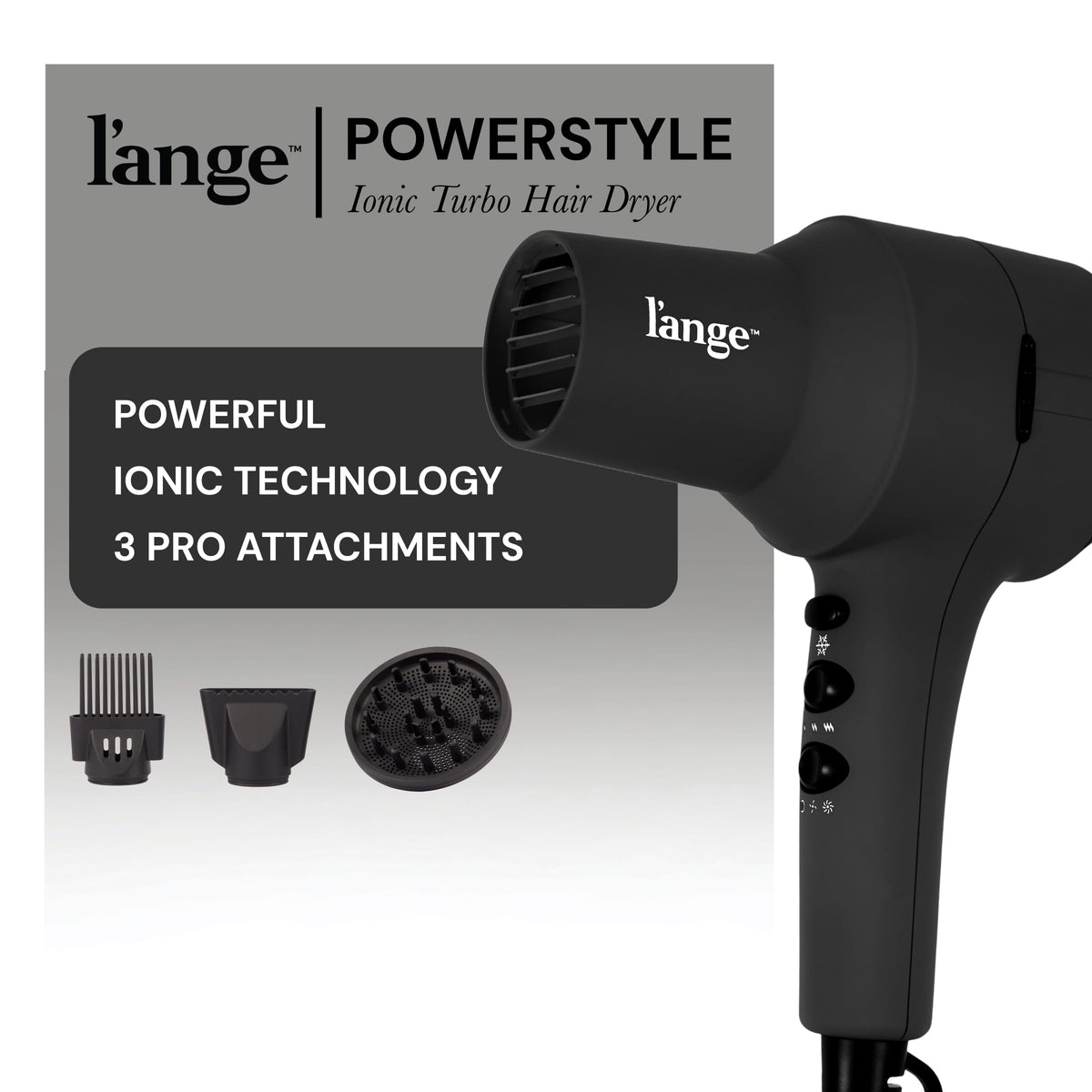 Sèche-Cheveux L'ANGE HAIR Turbo Ionic avec diffuseur