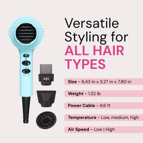Sèche-cheveux L'ANGE HAIR Turbo Ionique avec finitions brillantes