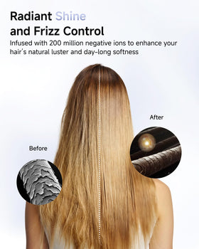 Sèche-cheveux Laifen affichant l'anneau LED coloré pour le réglage de la température