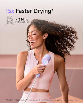 Sèche-cheveux Laifen violet avec concentrateur de flux d'air