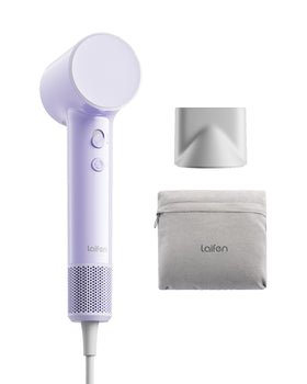 Sèche-cheveux Laifen violet vue de face avec design compact
