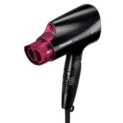 Sèche-cheveux Panasonic EH-NA27-K noir et rose vue de face