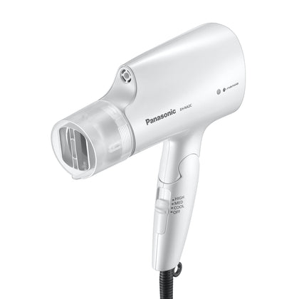 Sèche-cheveux Panasonic EH-NA2C-W vue avant avec buse oscillante