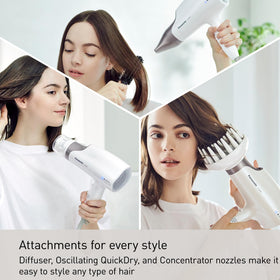 Sèche-Cheveux Panasonic Nanoe EH-NA67-W avec accessoires