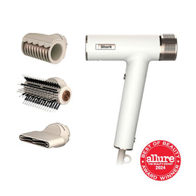 Sèche-Cheveux Shark SpeedStyle HD331 en action avec brosse de lissage