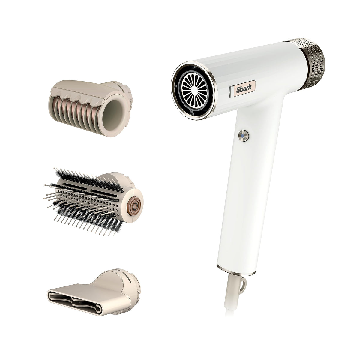 Sèche-Cheveux Shark SpeedStyle HD331 vue de face avec accessoires