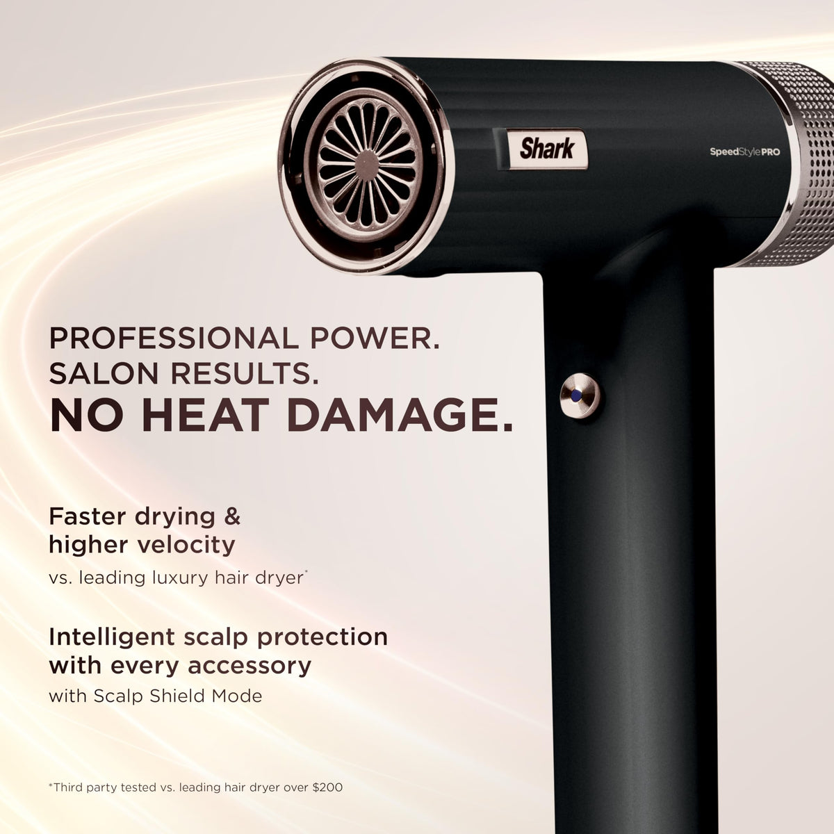 Sèche-cheveux Shark SpeedStyle Pro avec picots extensibles en détail