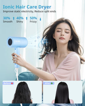 Sèche-cheveux SHRATE compact pour le voyage