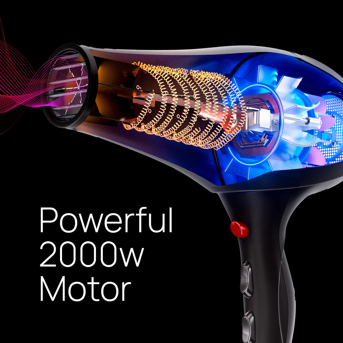 Sèche-Cheveux TREZORO montrant la technologie HeatPro
