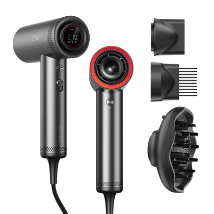 Sèche-cheveux TYMO 1500W vue de face avec embout diffuseur