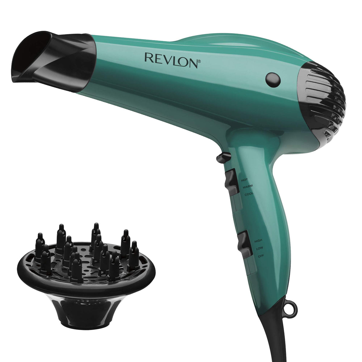 Sèche-Cheveux Volume support REVLON 1875W modèle vert vue de face