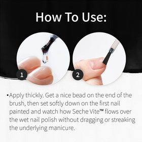 Seche Vite Top Coat Sèche Rapide 15 ml avec brosse visible