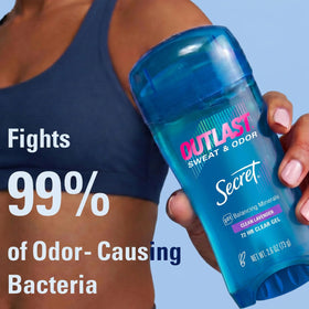 Secret Antiperspirant Déodorant Femme 72h application sur peau