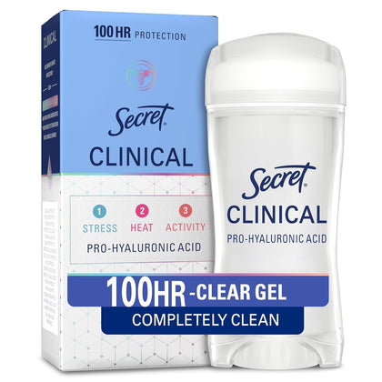 Secret Antiperspirant Déodorant Gel Transparent 100HR Femme avant