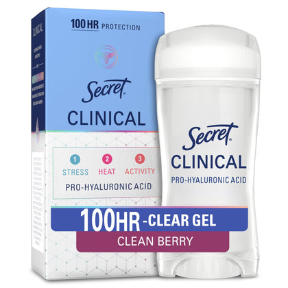Secret Antiperspirant Déodorant Gel Transparent 130g vue de face