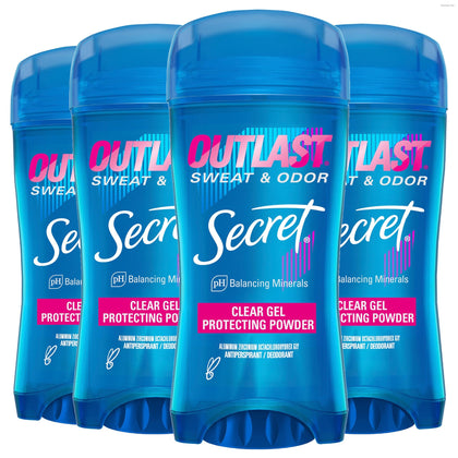 Secret déodorant antitranspirant femme 72h gel transparent vue avant