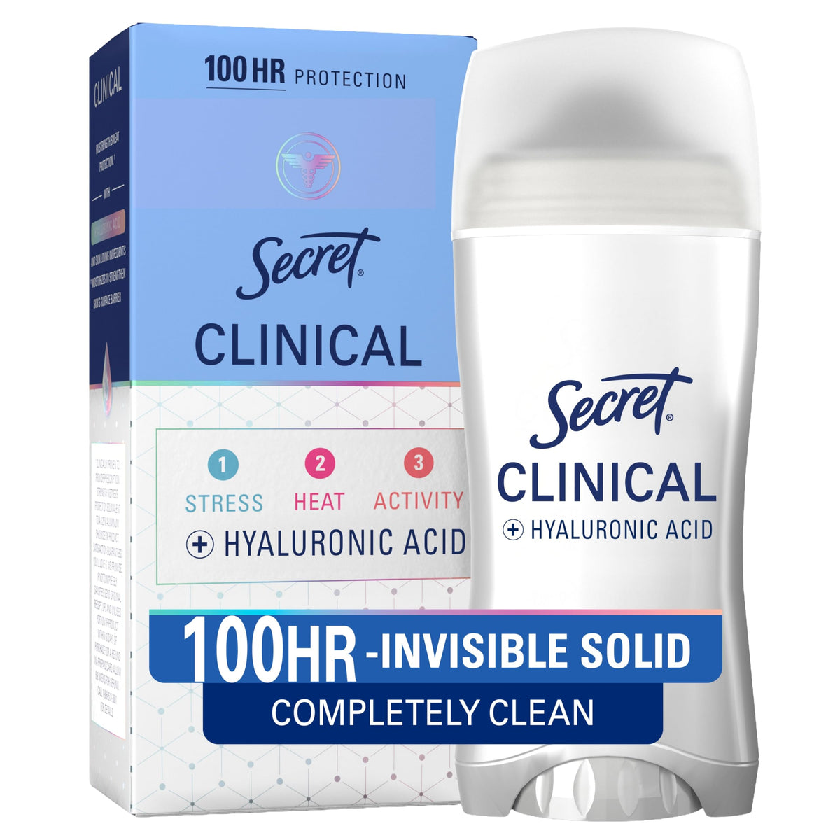 Secret Déodorant Antitranspirant Invisible 100H modèle avant