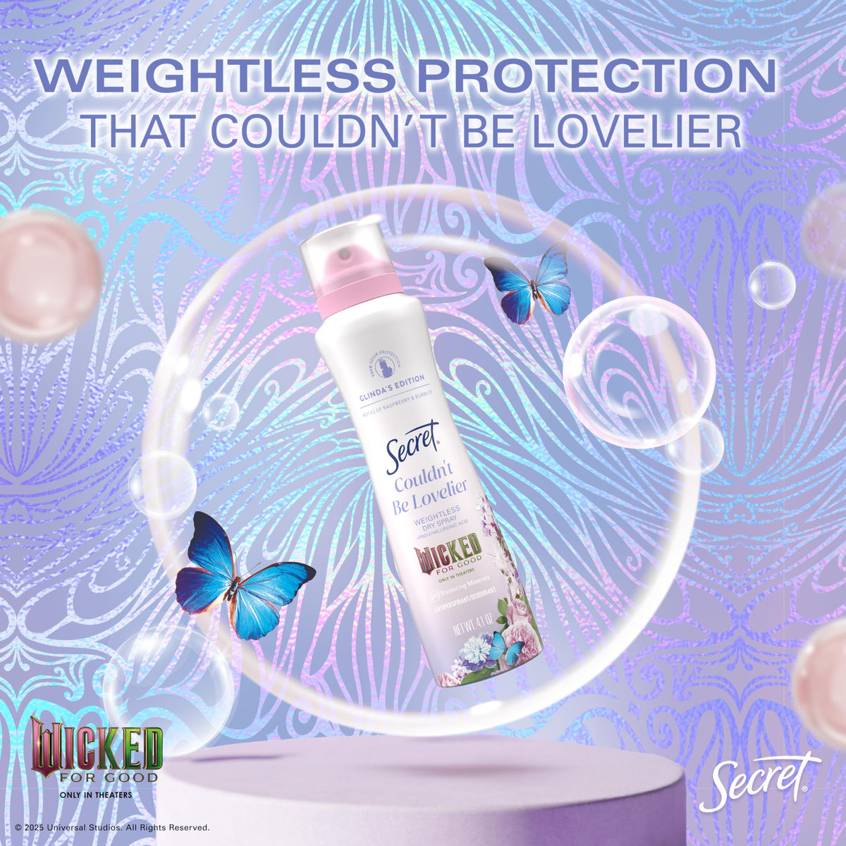 Secret Déodorant Antitranspirant Spray Femme 168g côté