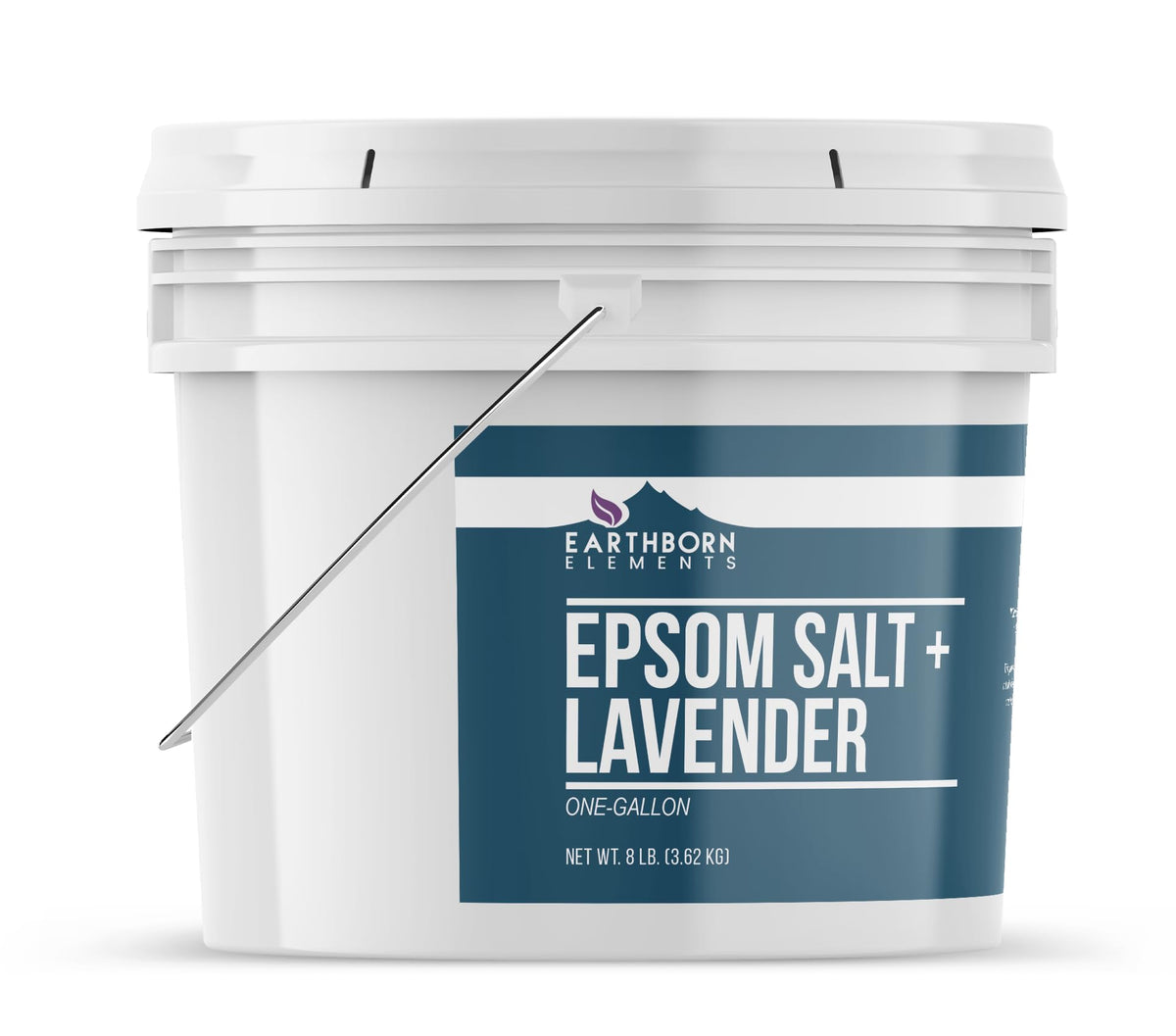Sel d'Epsom à la lavande Earthborn Elements 3,99 kg vue arrière