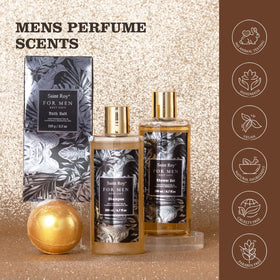 Sel de bain et bombes de bain dans le coffret Saint Roy