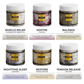 Sels de bain au citron et basilic dans le coffret LOVERY