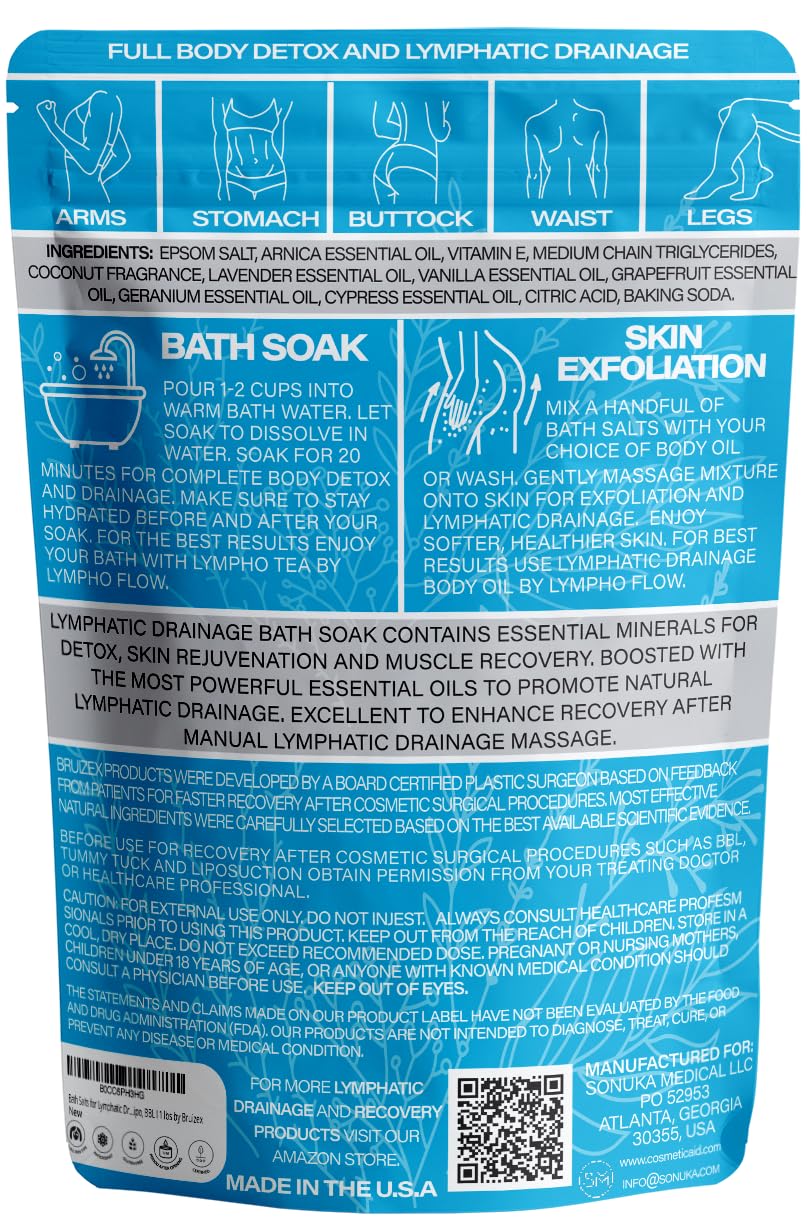 Sels de bain Bruizex Arnica Montana 422g avec des accessoires de bain