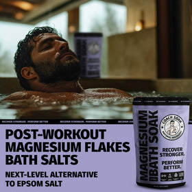 Sels de bain Coach Soak au magnésium en gros plan