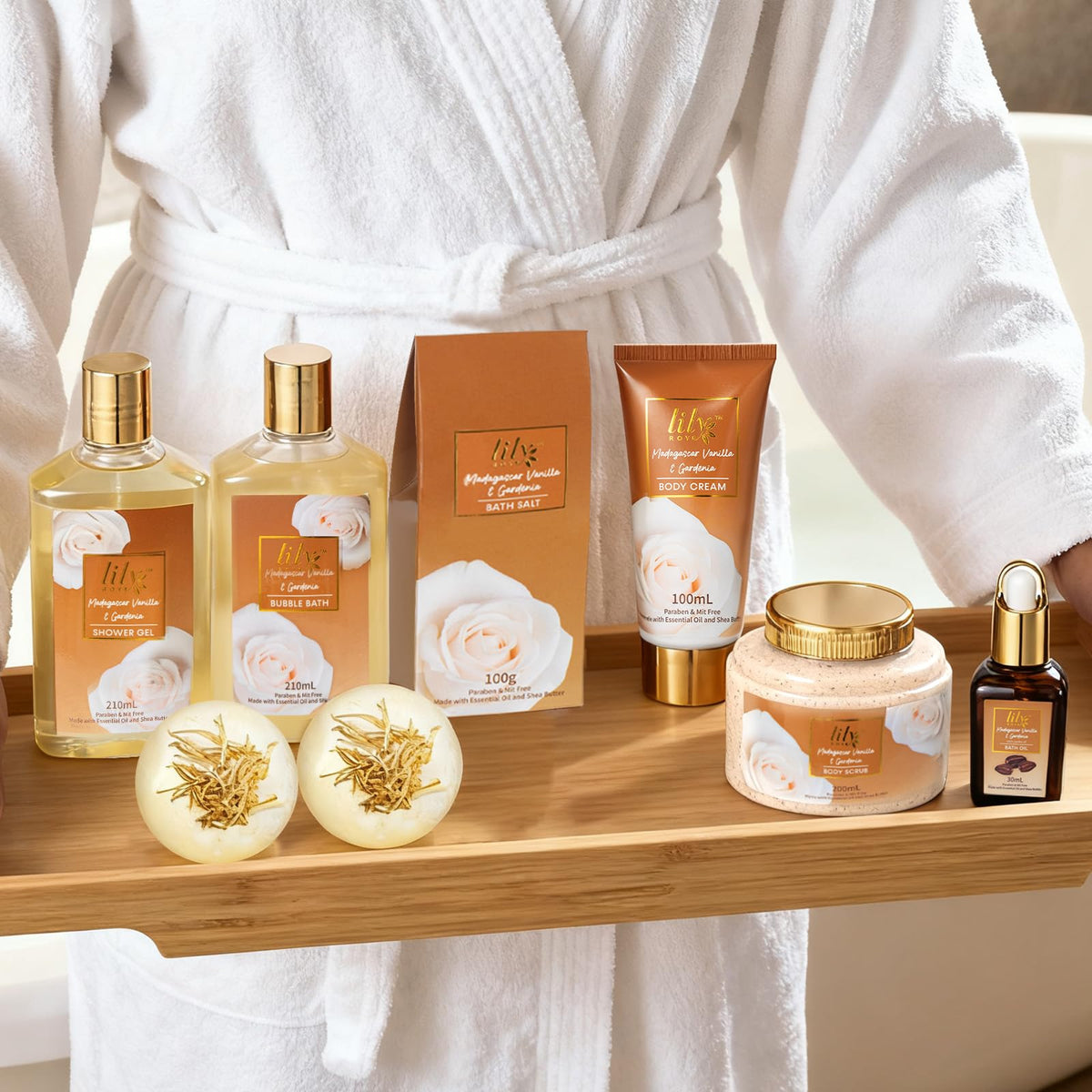 Sels de bain de 100 g du coffret spa LILY ROY