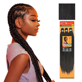 Sensationnel Tresses XPRESSION 3X Pré-étirées 58 pouces, paquet de 5