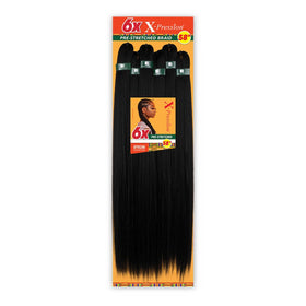 Sensationnel X-Pression Cheveux Tressés Préétirés 58in Marron Médium avant