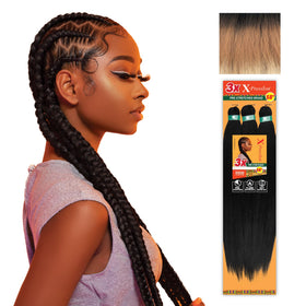 Sensationnel X-Pression Tresses Pré-étirées 58in vue avant