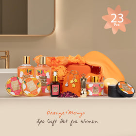 Senteur Orange & Mangue et accessoires de bain