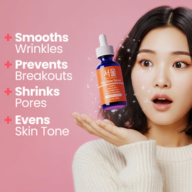 SeoulCeuticals Sérum Vitaminé C 20% texture sur la peau