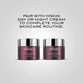 Sérum 111SKIN Anti-Blemish avec ingrédients en arrière-plan