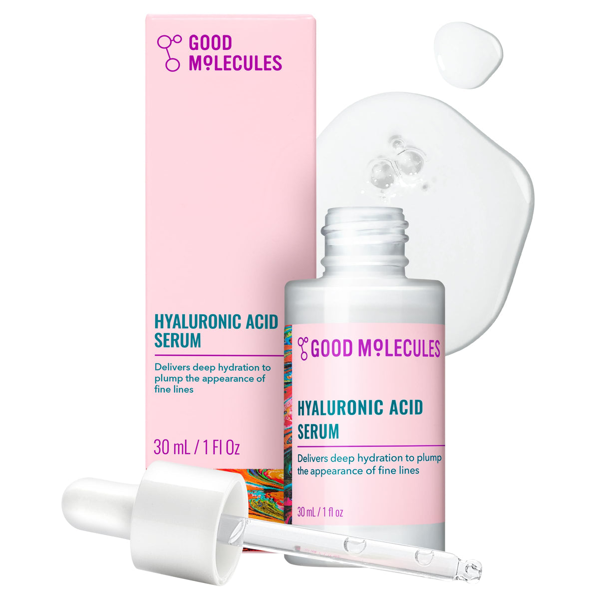 Sérum à l'acide hyaluronique Good Molecules 30 ml vue avant