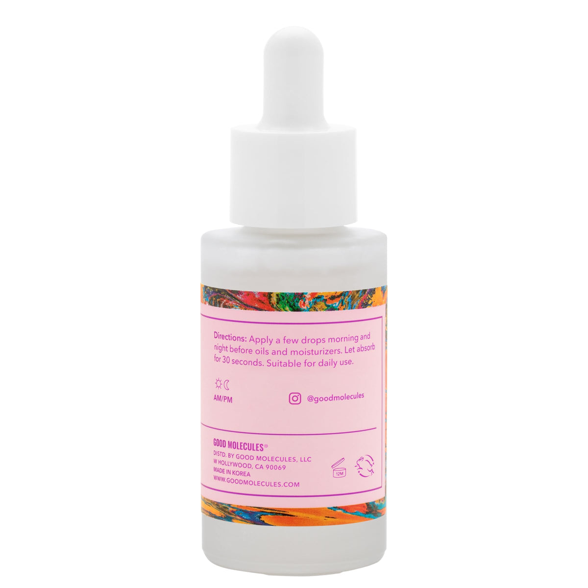 Sérum à l'acide hyaluronique Good Molecules sur fond blanc