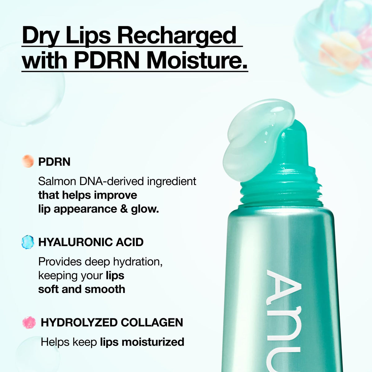 Sérum à Lèvres ANUA PDRN packaging élégant