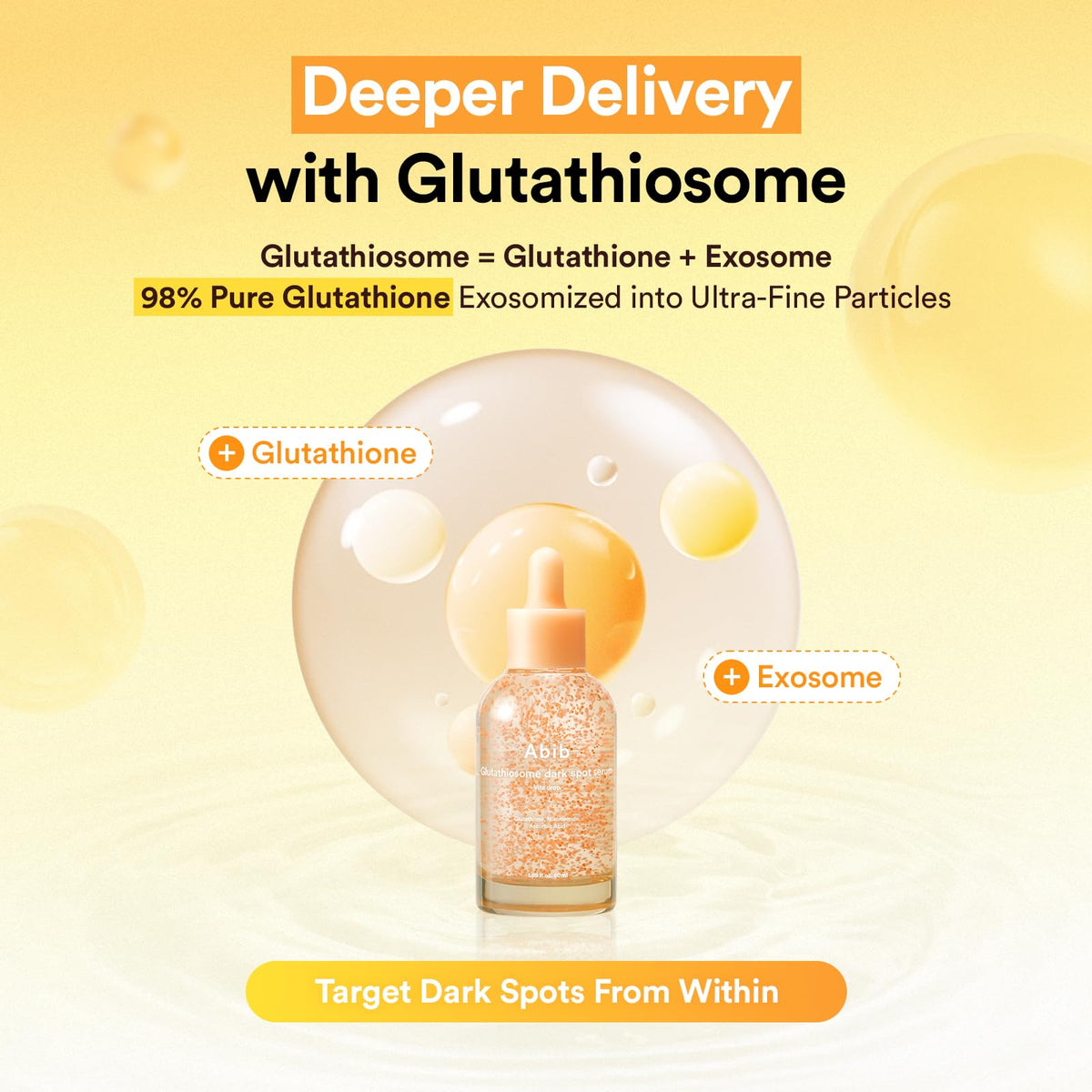 Sérum Abib Glutathiosome sur une table de beauté