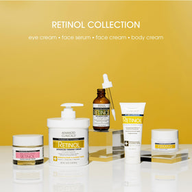 Sérum Advanced Clinicals sur une surface avec lumière naturelle