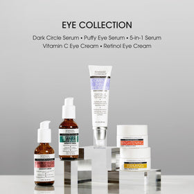 Sérum Advanced Clinicals sur une table de maquillage avec d'autres produits de soin