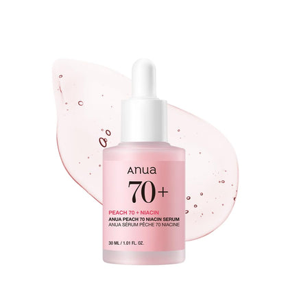 Sérum ANUA Pêche 70 Niacinamide face avant avec étiquette