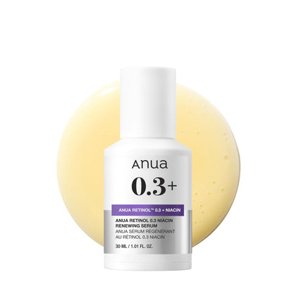 Sérum ANUA Retinol 0,3% et Niacinamide 5% flacon avant