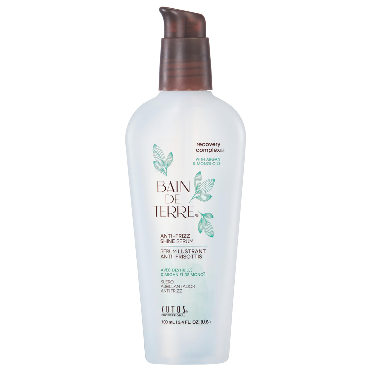 Sérum Bain de Terre Anti-Frizz 100 ml avec huiles d'argan et de monoï